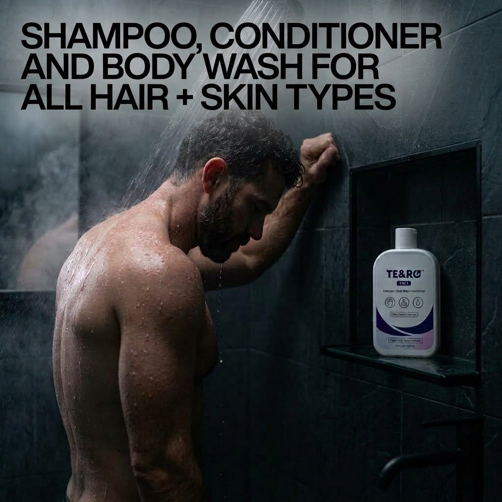 TE&RO® | 3-in-1 Shampoo, Body Wash & Conditioner For Men.
