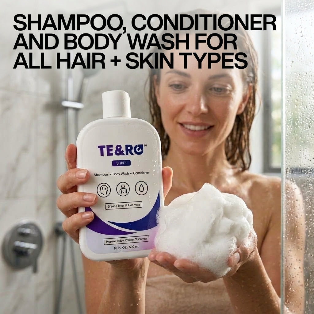 TE&RO® | 3-in-1 Shampoo, Body Wash & Conditioner For Women.