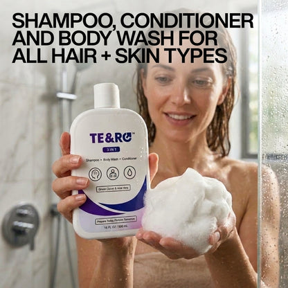 TE&RO® | 3-in-1 Shampoo, Body Wash & Conditioner For Women.